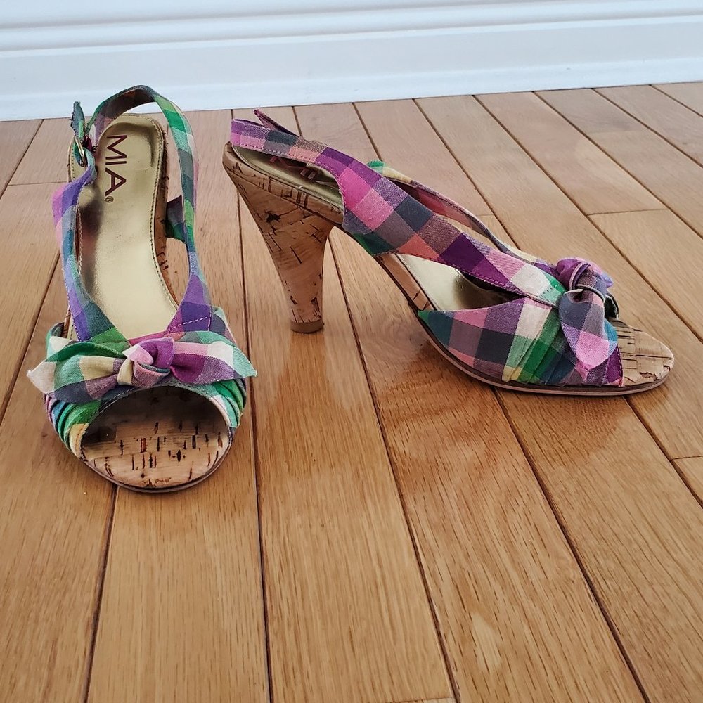 Mia women's sandals size 7.5 pink mix